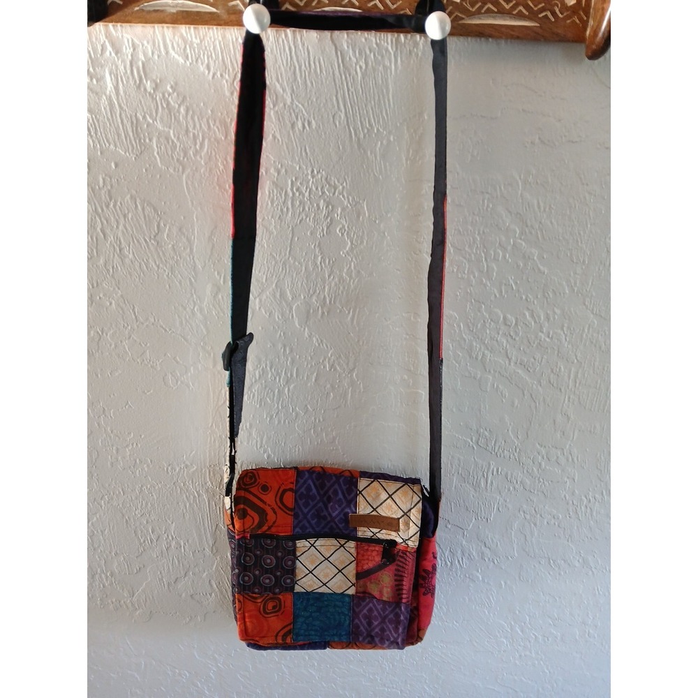 Macha Cotton Patchwork Boho Small Crossbody Purse  Nepal